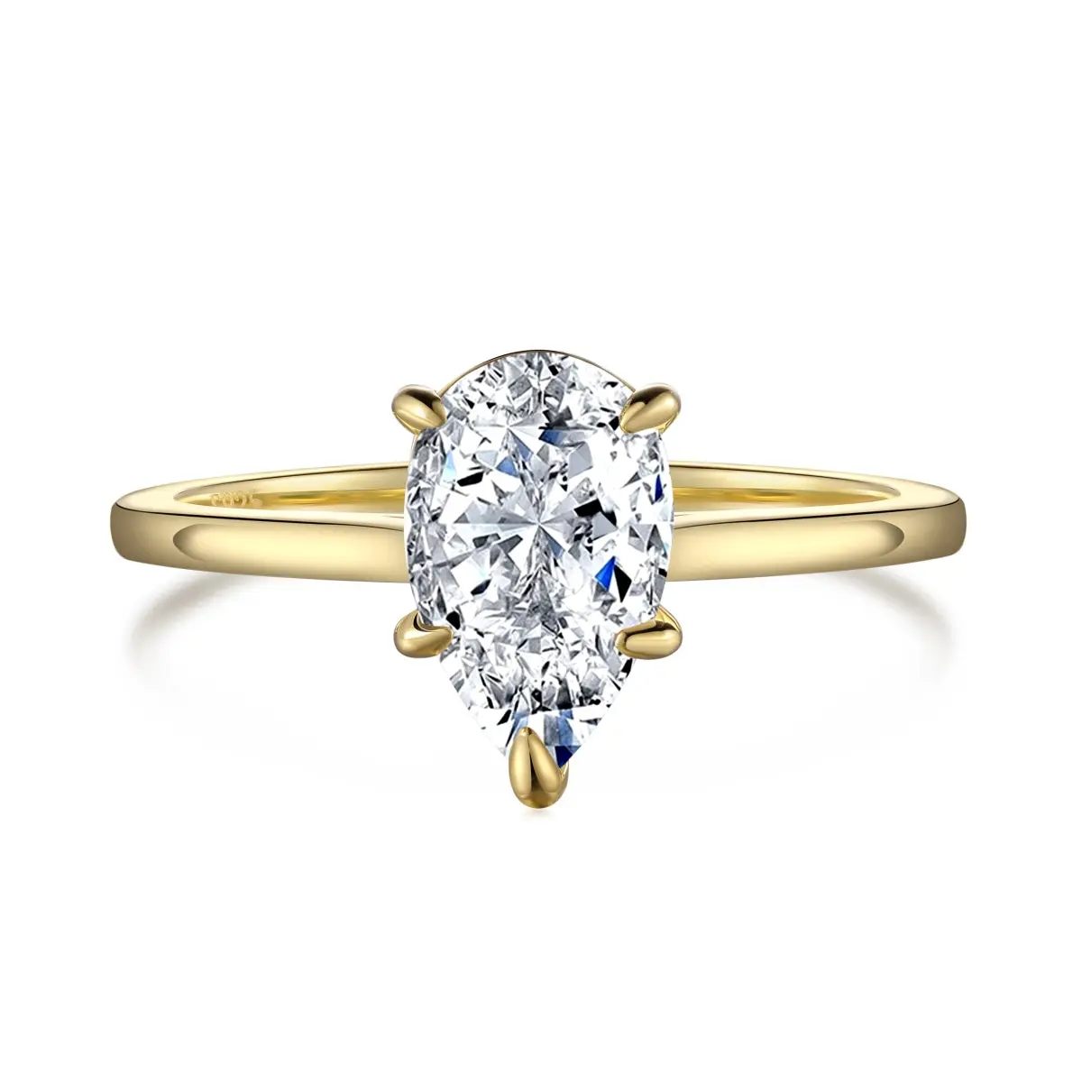 Oval Gold-Plated Ring