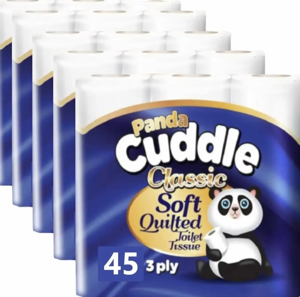 45 Bulk Buy Softesse Cuddle Unscented Soft Quilted Toilet Rolls - 3 Ply Toilet Tissues 9*5 Pack Toilet Flushable Classic Soft Blue