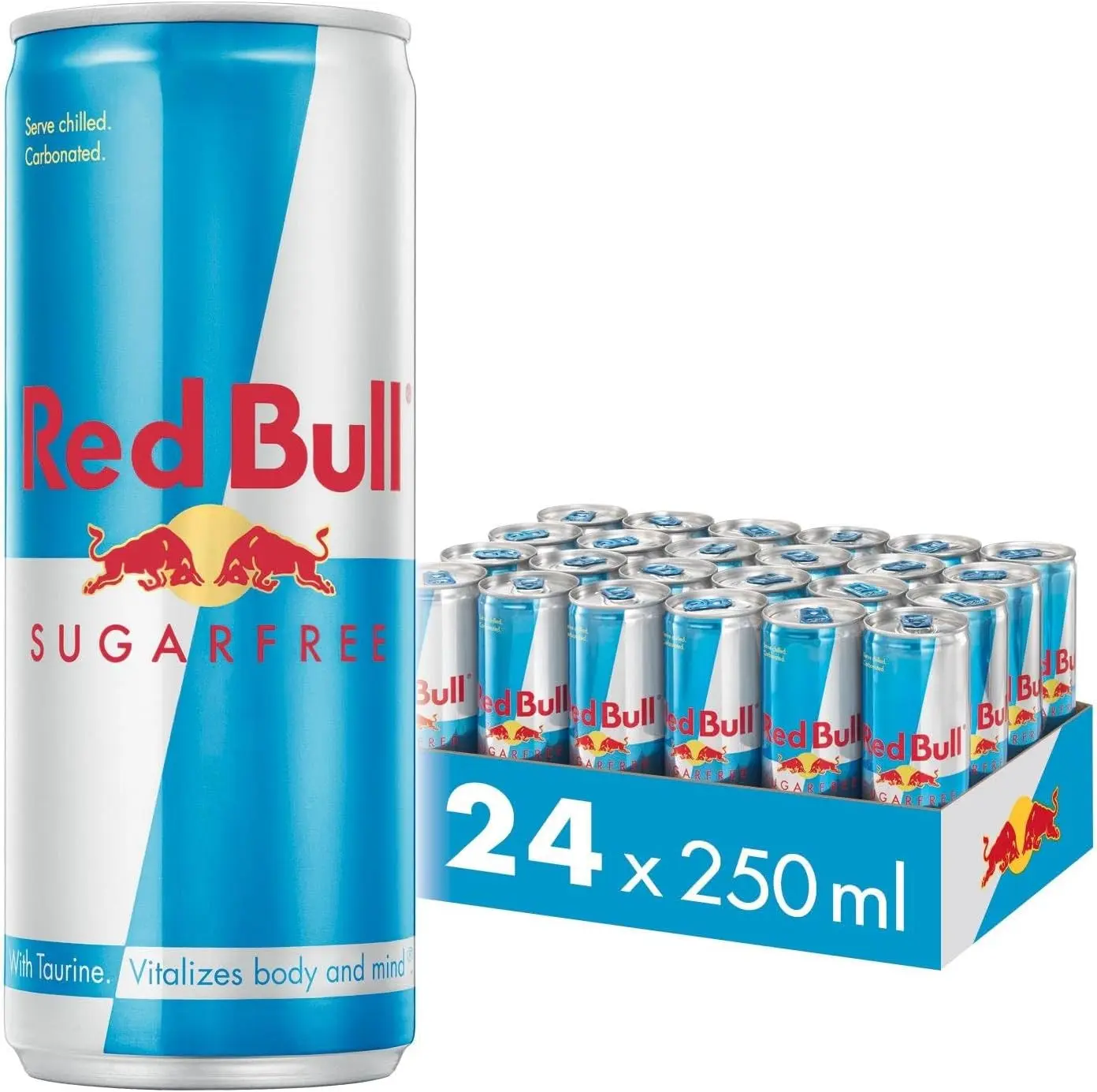 Red Bull Energy Drink Sugar Free 250ml x24 - Sports & Energy Drink - Beverage