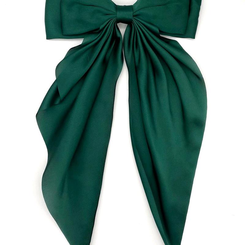 oversized satin hair bow clip 5