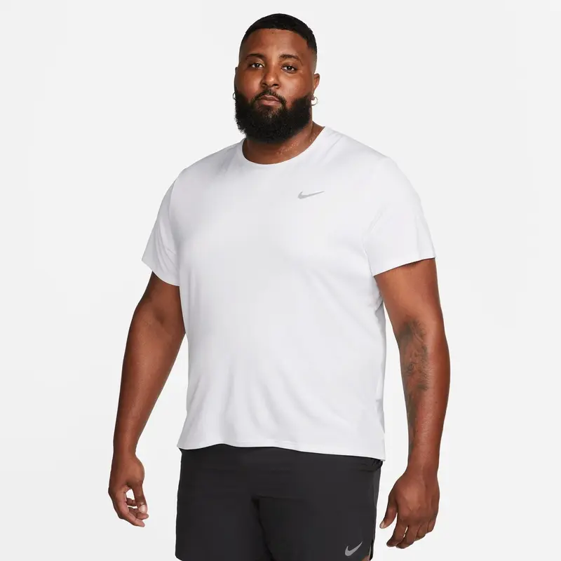 Nike Mens Drifit Miler Running Top Short Sleeve Sports Training Fitness Gym 0