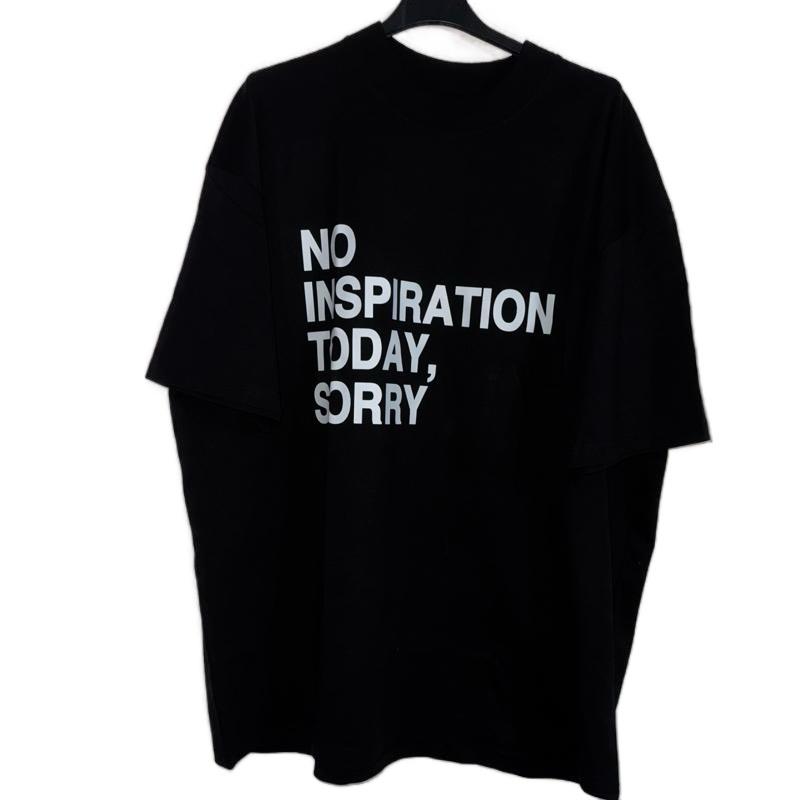 [STYLE WITH A SMILE] - No Inspiration Today T Shirt - Comfortable Breathable Oversized Womenswear 4