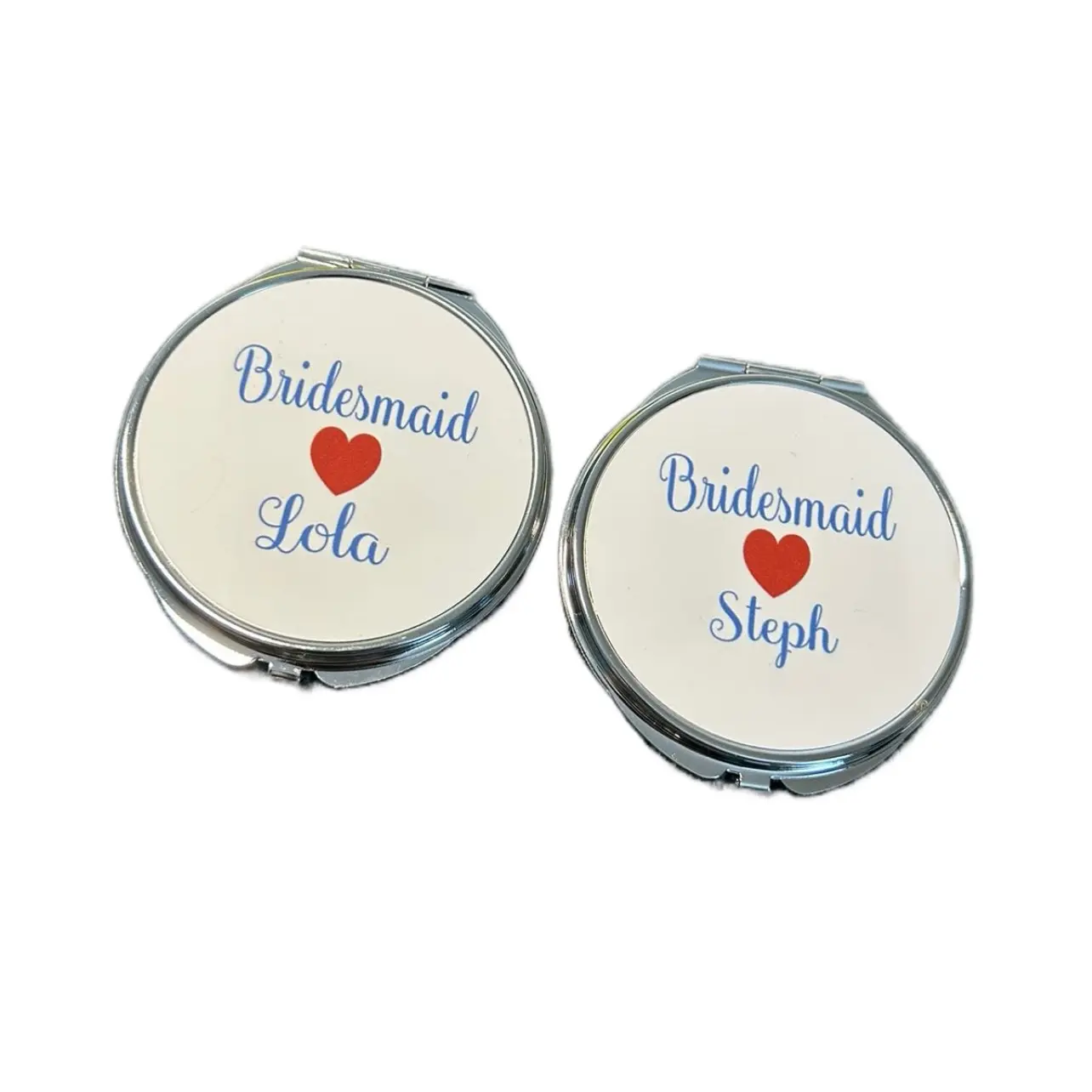 Personalised Compact Mirror for Makeup and Cosmetic Use