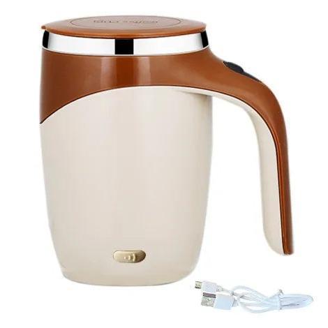 Product Introduction of Electric Self-Stirring Coffee Mug with Lid - 380ml USB Rechargeable Magnetic Rotating Mug, Stainless Steel & ABS, Multipurpose for Coffee, Milk, Cocoa, and Beverages 8