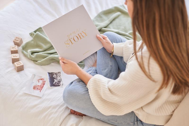 Product Introduction of Baby Memory Book & Photo Album - 132pg Baby Book & Scrapbook for New Mums - For Baby Boys & Girls 12