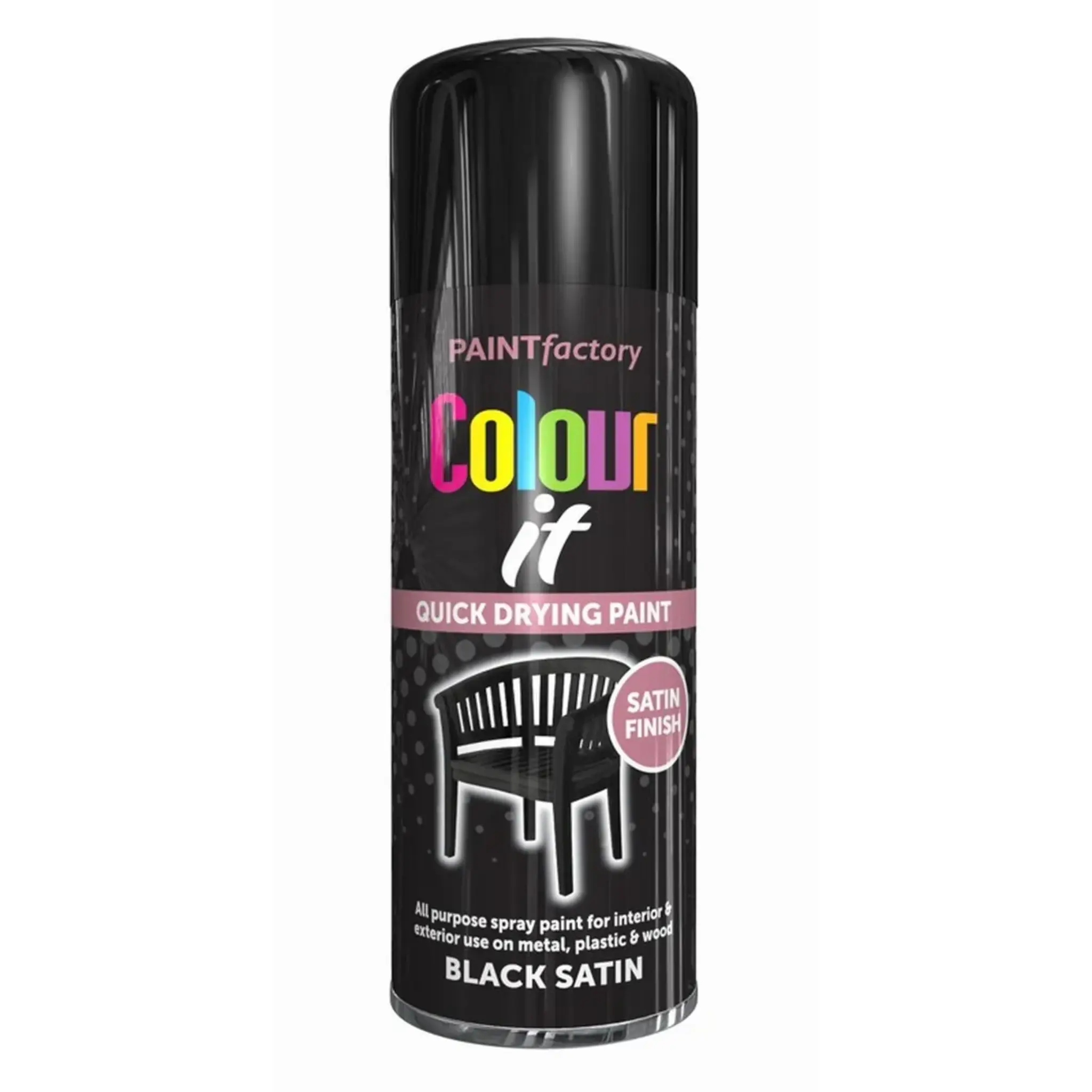Colour It Spray Black Satin - 400ml