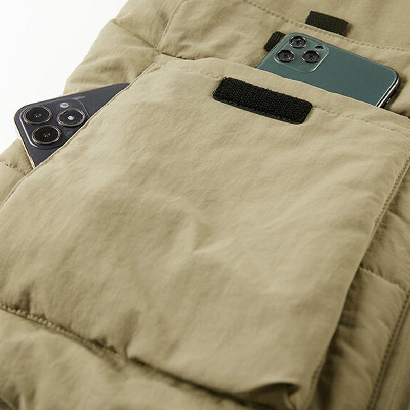 FaShion Large Male Warm Waistcoat Fleece Vest Men Men's Multi-Pocket Clothing Winter Vest Jackets Sleeveless Coat 5