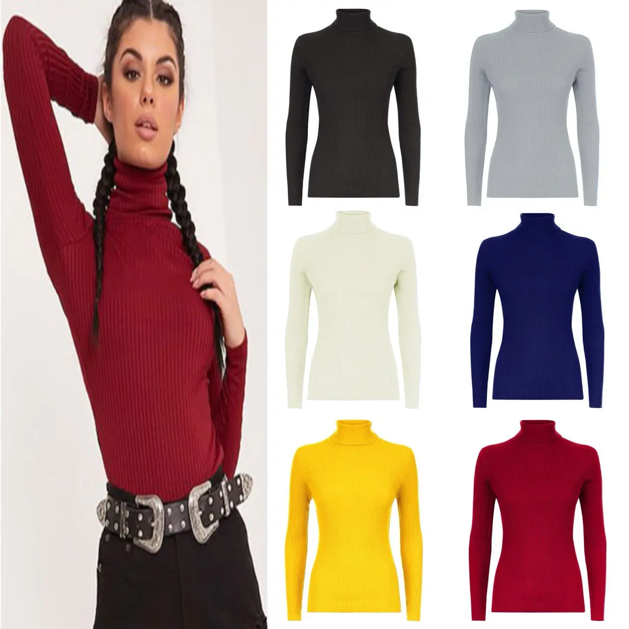 Stylish Ribbed Turtle Neck Jumper - Winter Wardrobe Must-Have! UK 8-26 ️ #WinterFashion #TurtleneckTrend Comfort Knit