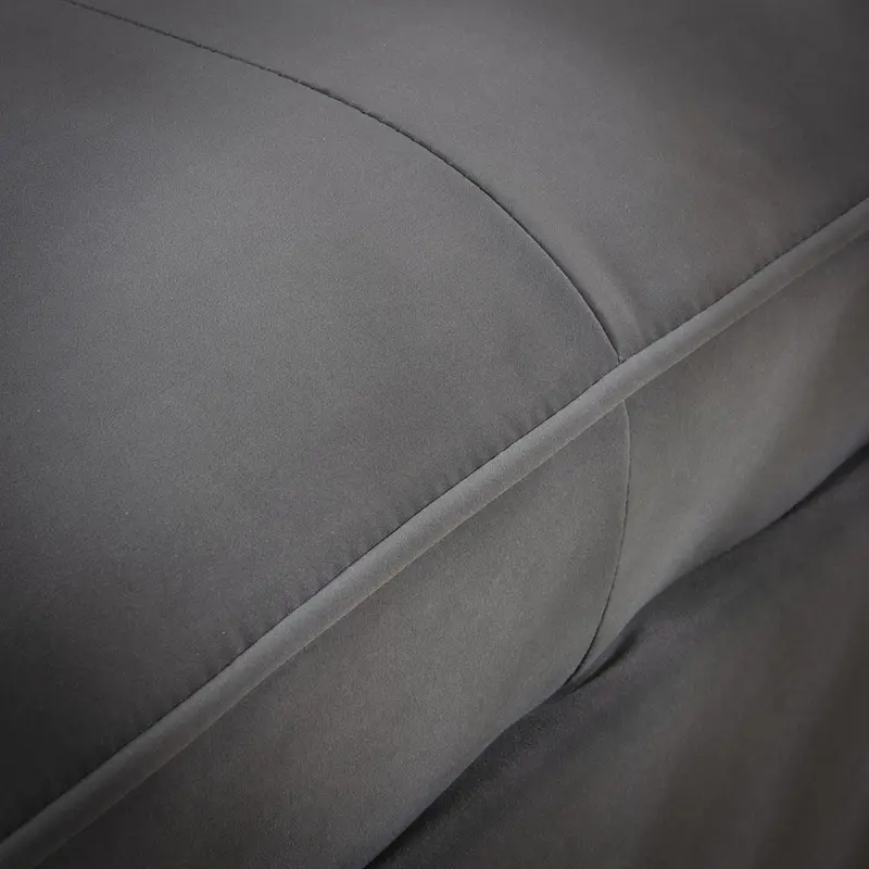 Anni 6 Seater Corner Sofa Grey Velvet 366x279cm 15R 5