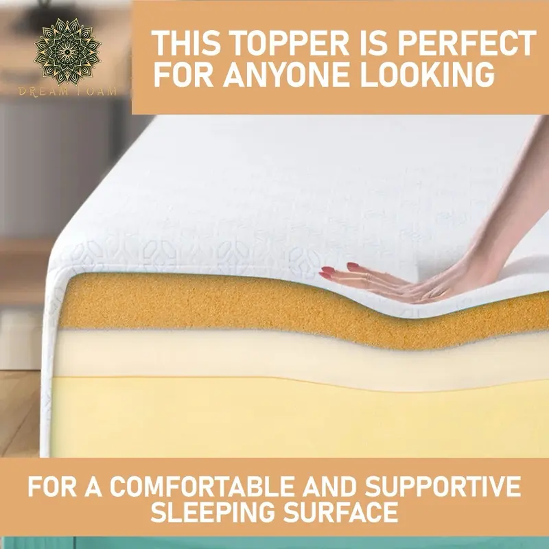Orthopaedic Memory Foam Mattress Topper - Comfortable and Supportive 6
