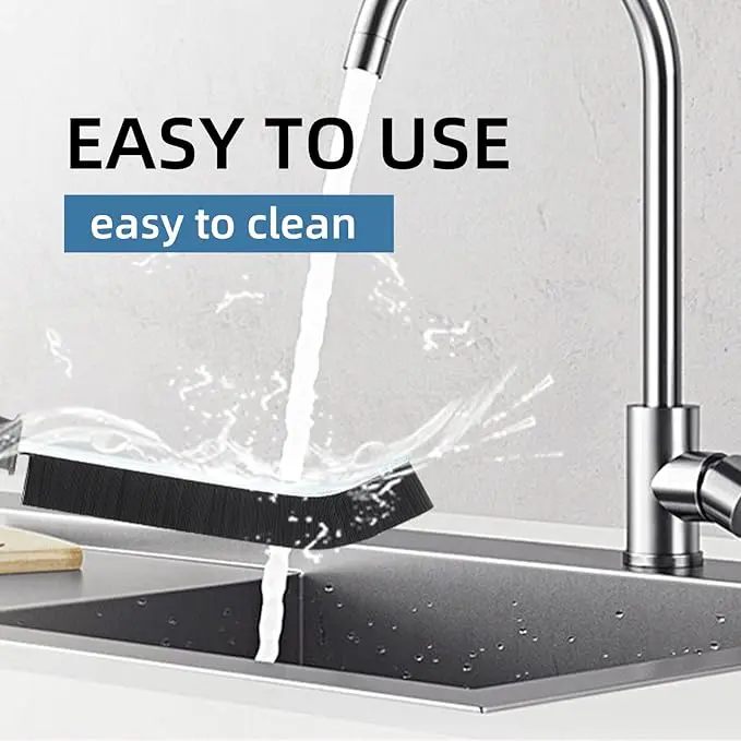 [Fast delivery] Curved Gap Cleaning Brush, 1/2 Counts Multifunctional Gap Brush with Handle, Window Sink Groove Cleaning Tool, Bathroom Gadgets, Sweets Gifts for Men, Christmas Gift 4