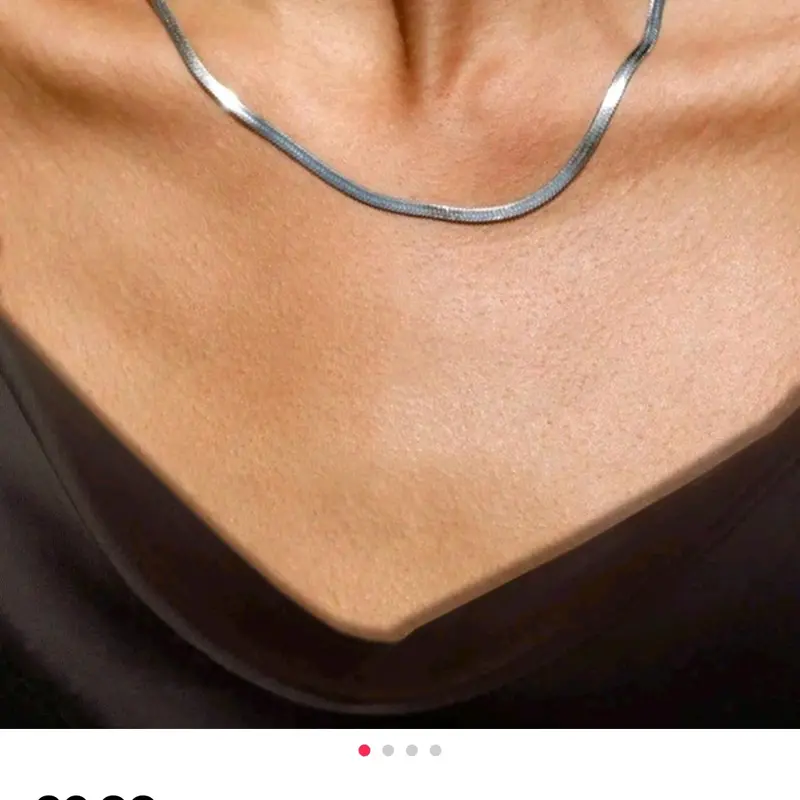 GJ Stainless Steel Snake Chain - Fashion Necklace for Women 1