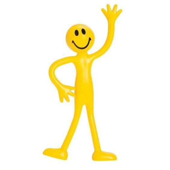 8 x Stretchy Smile Men Yellow Stretch Stretchies Kids Party Favour Loot Bag Filler Lucky Dip for Boys and Girls 6