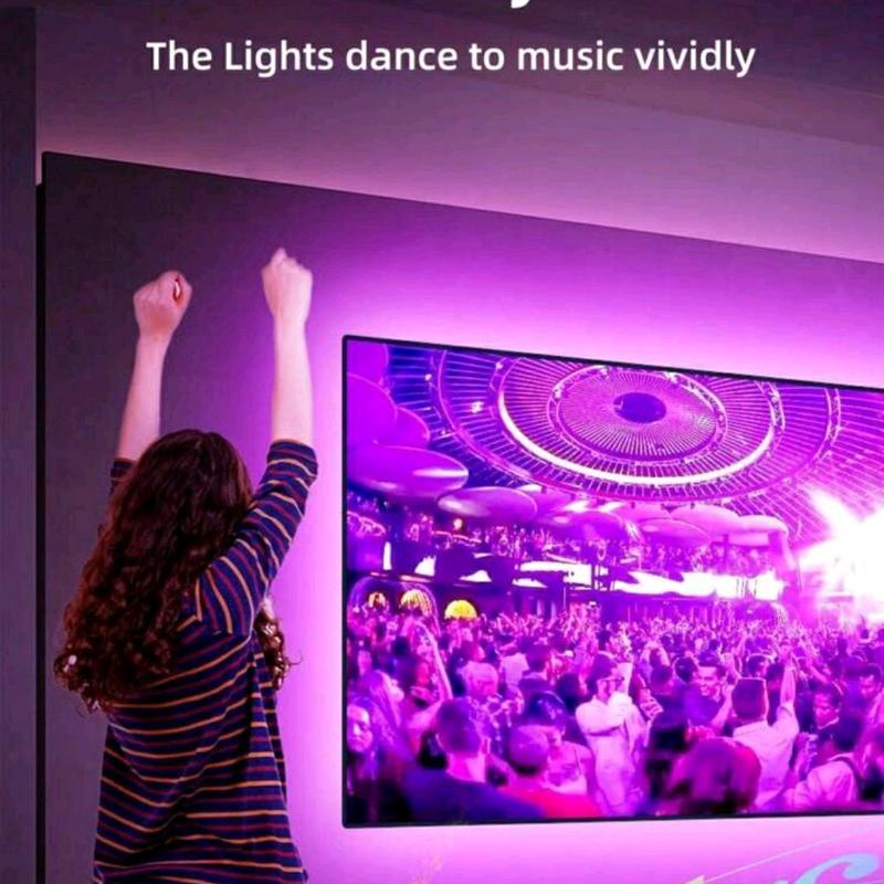 1PC TV Light Strip, Music Sync LED TV Backlight, led strip lights, LED TV Light With BT Function - RGB Color Changing Light Strip For Home Theater Arsenal led  Indoor and outdoor lighting strips smart rope 1