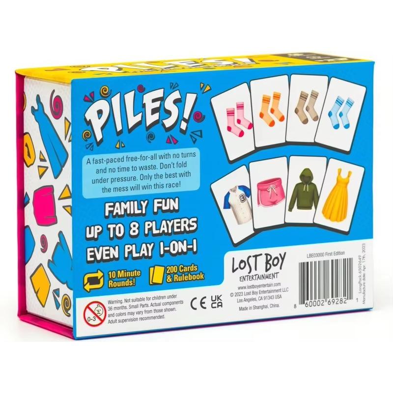 Lost Boy Entertainment Piles - Card Game - Home Game - Suitable for Children 8 and Over - Adult Game - Home Game Night - Travel 1