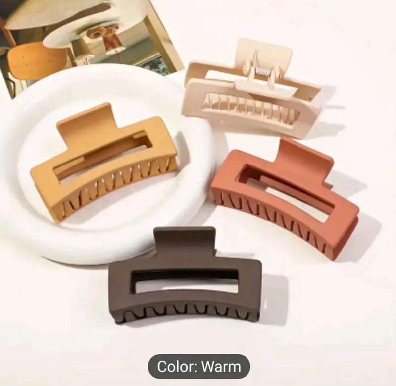Hair Claw Clips ( Set Of 4 ) - Non Slip Strong Hold for any type of Hair. 0