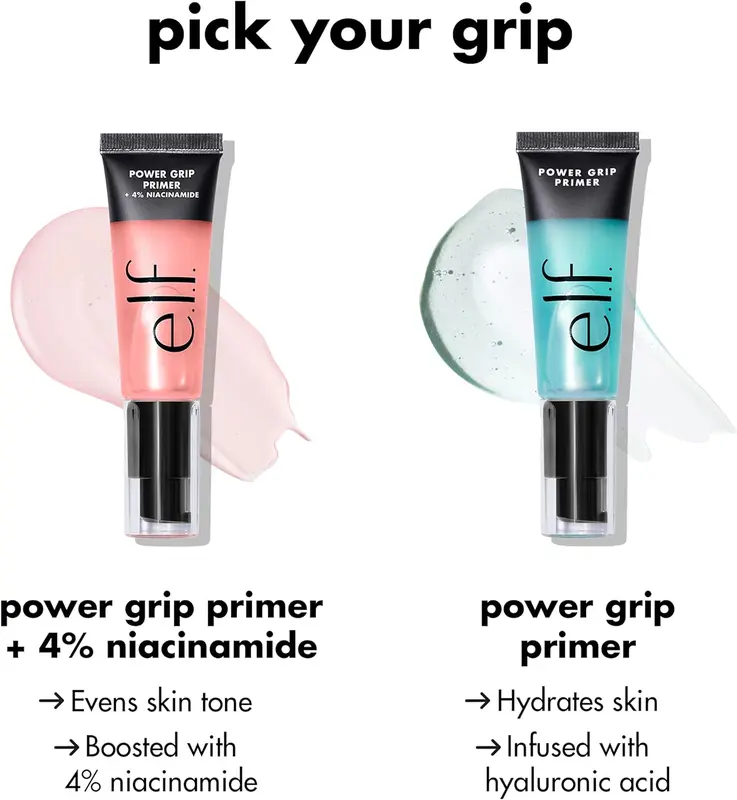 e.l.f. Power Grip Primer, Gel-Based & Hydrating Face Primer For Smoothing Skin & Gripping Makeup, Moisturizes & Primes, 0.811 Fl Oz, Clear 5