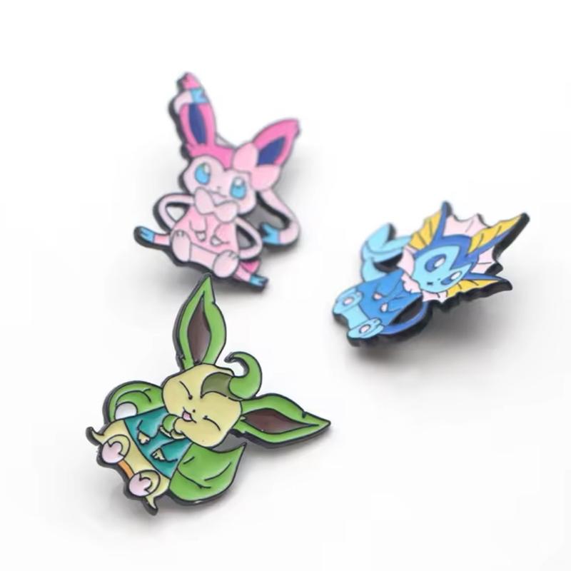 Eevee Evolutions Pokemon Anime Character Enamel Pin Badges You Choose Your favourite Character 2