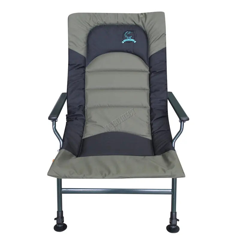 Carpzilla Camping Fishing Chair – XL Carp Green Fishing Equipment Folding Adjustable Legs 1