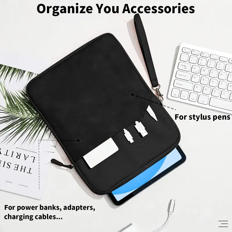 Tablet Carrying Case for SamSung for Galaxy Tab / for iPad / for Kindle / for Android Tablets / Tablets Sleeve Bag Compatible with 7 ~ 8 / 9 ~ 11 /12.9~13 Inch Tablets Waterproof with Handle And Front Pocket Computer 7