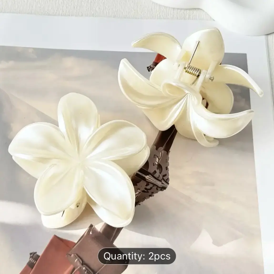 Flower Hair Claw Set - Perfect for Any Occasion