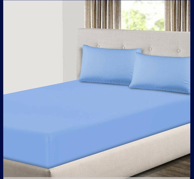 Extra Deep 30cm Fitted Sheet 100% Poly Cotton Single Double King Size Bed Sheets FULLY ELASTICATED 4