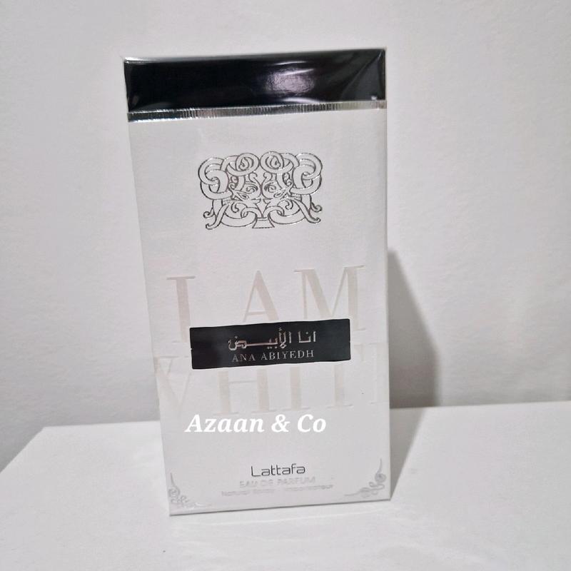 Ana Abiyedh Leather (I am White) Perfume Rouge Poudree Collection | Option to buy Individually or as a Set | 60ml EDP by Lattafa, 10ml Roll on Perfume Oil | Arabian Scents Fragrance Perfume Dubai Perfumes Eau De Parfum 3