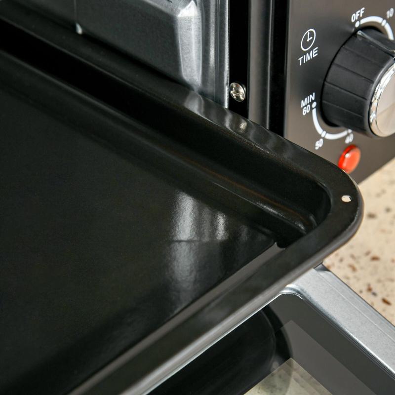 Mini Oven 21L Countertop Electric Toaster Oven with Adjustable Temperature Timer 7
