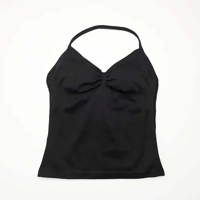 Women's Impact Longline Strappy Sports Yoga Vest Underwear Gym Beautiful Back Bra Running Workout Halter 6