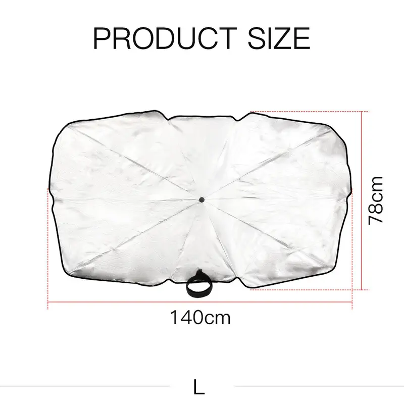 FONOK Car Foldable Windshield Sunshade Front Window Cover Visor Sun Shade Umbrella UK 8