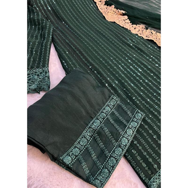 UMR901 Rixos - Green Memsaab Formal Chiffon Suit 4