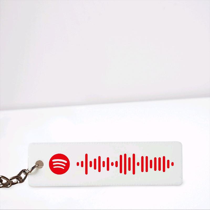 Spotify Code Keyring - Custom Bag Charm Keychain Keyring for Music Lovers 1