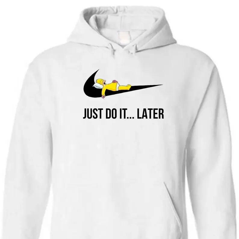 Men's Just Do It Jumper with Homer Simpson Design - Hoodie, Menswear Sweaters