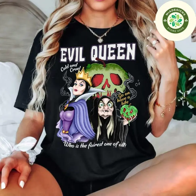 Dsney Villains The Evil Queen Shirt, Vintage Dsney Princess Snow White and The Seven Dwarfs 2