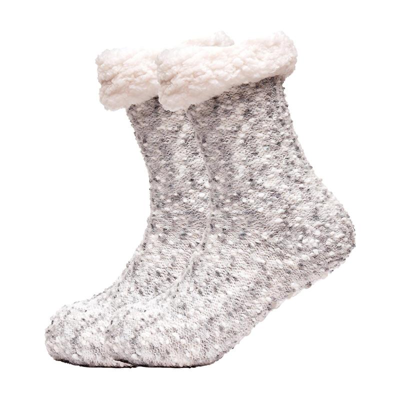 A2Z Ladies Socks Popcorn Lounge Socks Sherpa Lining Pom Pom Socks Stylish Lightweight Comfortable Winter Warm Thick Anti Slip Gripper Super Soft Causal Women Slipper Socks Womenswear Breathable Essential Fit Outdoor Polyester Smooth Style 3