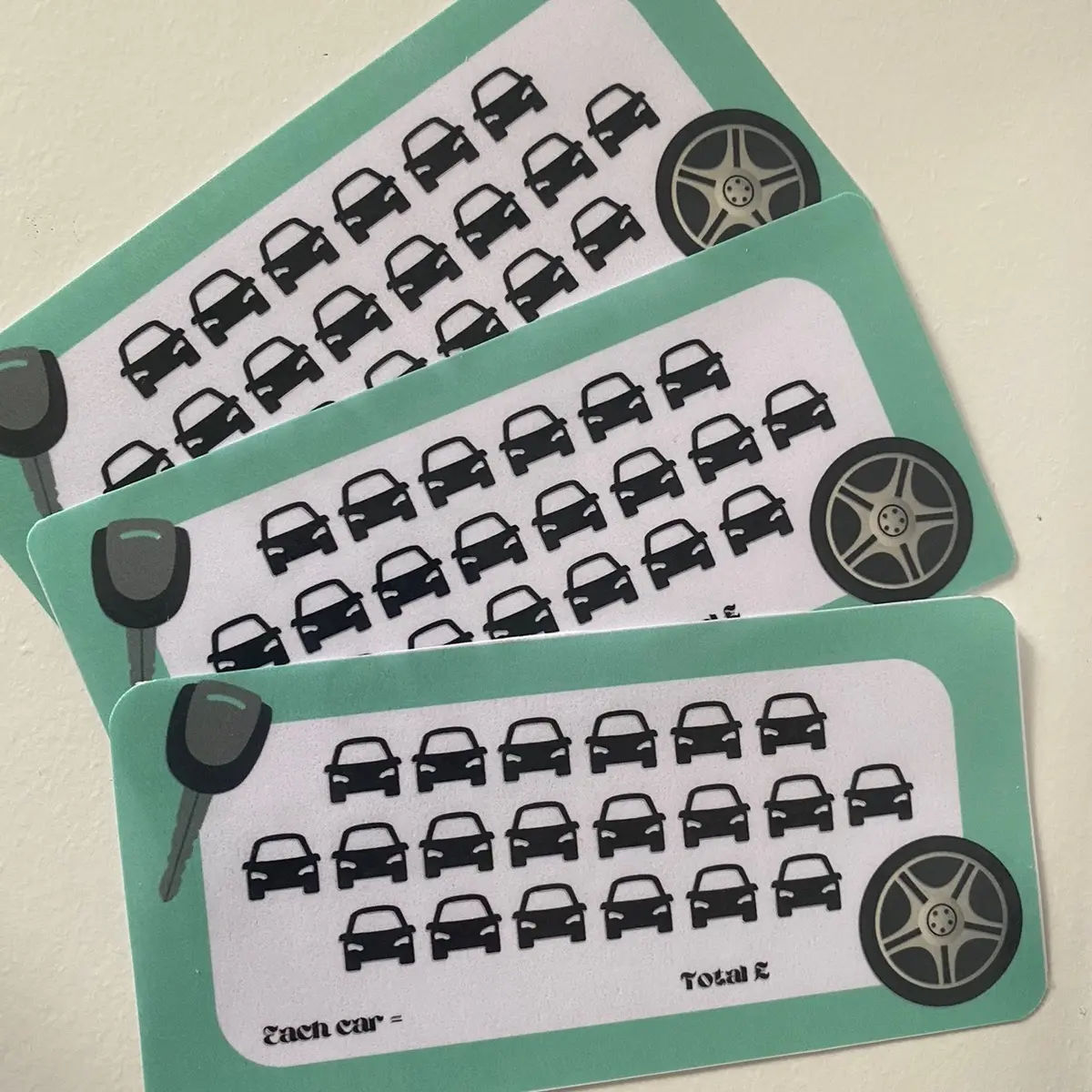 Car savings challenge tracker