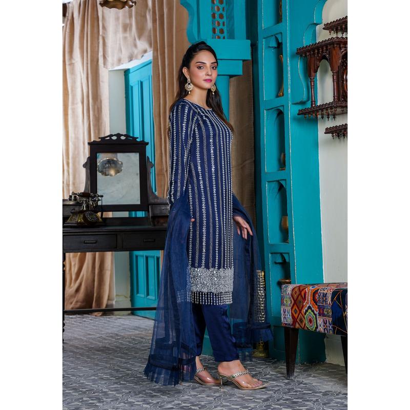 Mahham Luxury Collection  Navy Blue D-12 1