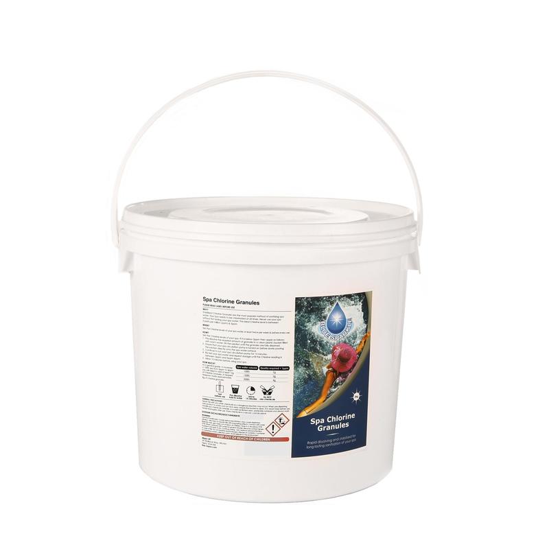 5 Kg Chlorine Granules Blue Sparkle Water Treatment for Rapid Disinfecting and Cleaning of Hot Tub Spa and Swimming Pool 3