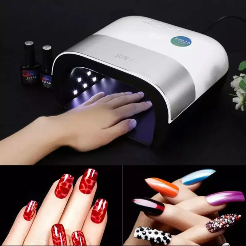 48W Sun3 Led UV Nail Lamp Nail Dryer Gel Polish Manicure Light Smart Timer New 6