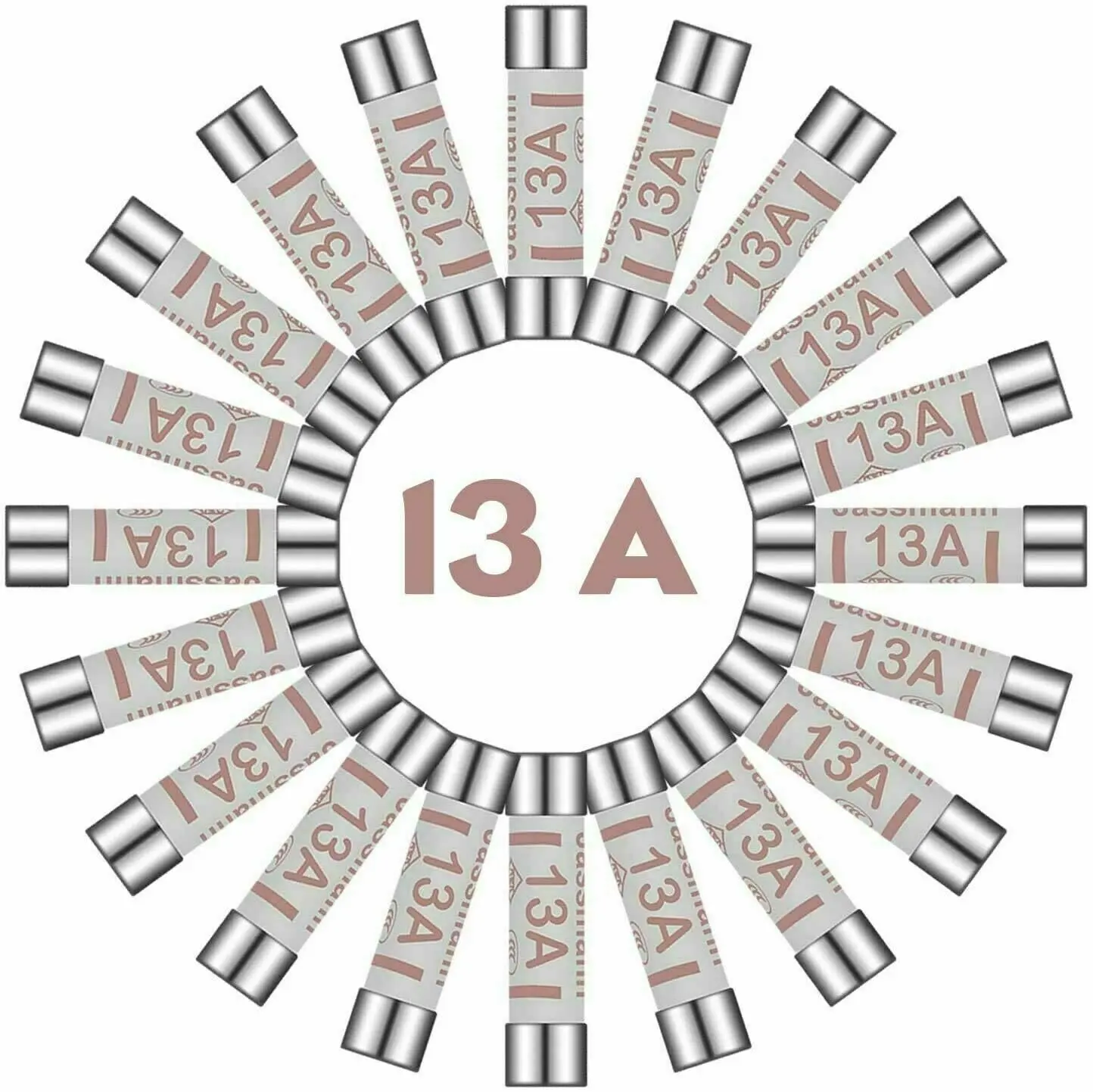 25pcs Fuses Mixed Household UK, 13 Amp Fuses 240 V Volt Household Mains Plug Fuse, Ceramic Tube Fuses, Domestic Electrical Home Main Plug Fuses, Electric Cartridge Fuses Assortment Kit Ceramic Tube Fuses, 13 Amp Fuses UK, 5 Amp Fuses UK, 3 Amp Fuses UK,