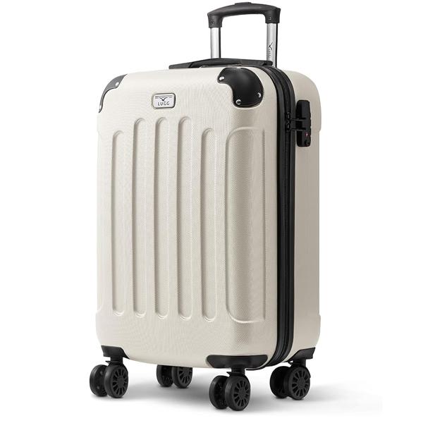 LUGG 20 Inch Skywander Lightweight Travel Cabin Bag - Carry On Approved Suitcase, ABS Shell Protection, Water Resistant & Safe Locking System - Easyjet Overhead Compliant (55x20x35cm) 4