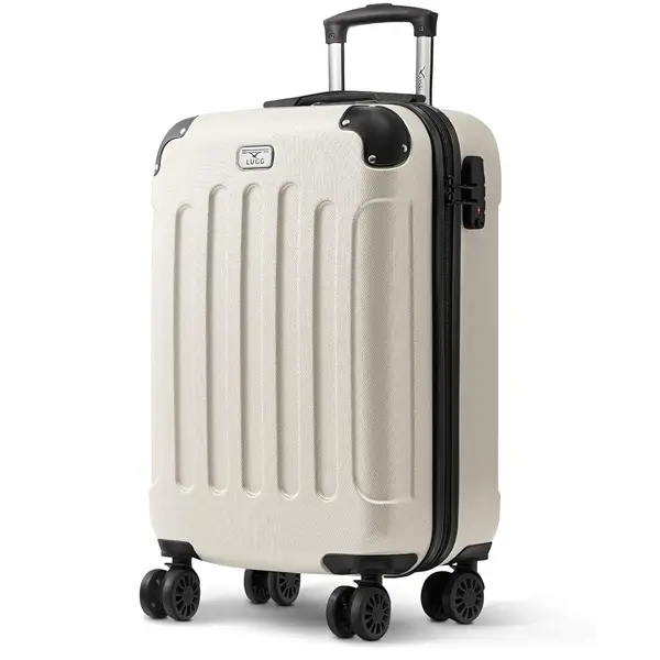 LUGG 20 Inch Skywander Lightweight Travel Cabin Bag - Carry On Approved Suitcase, ABS Shell Protection, Water Resistant & Safe Locking System - Easyjet Overhead Compliant (55x20x35cm) 4