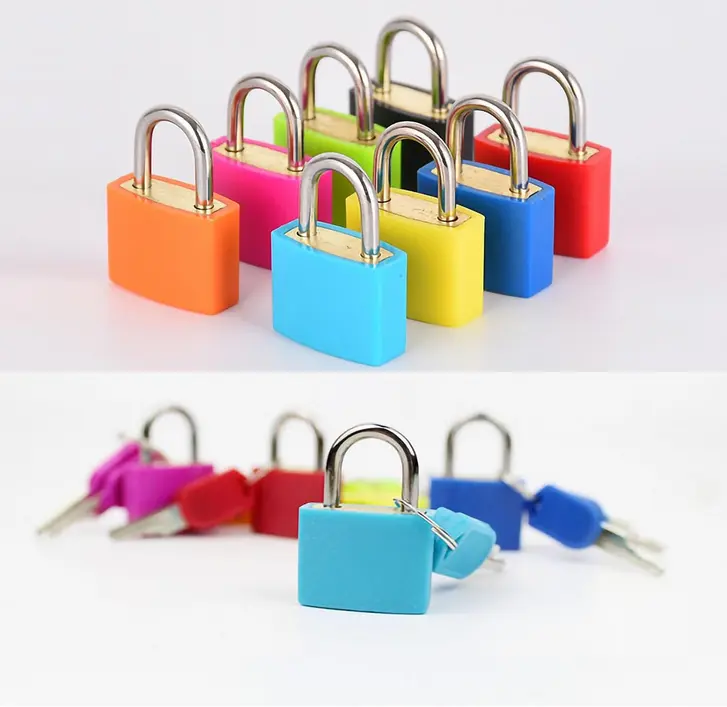 2 x 23mm Mini Small Padlock Home Door Travel Suitcase Luggage Bag Lock Padlocks Locker Secure Security University College Class Students Halls Room Drawer Diary Locks