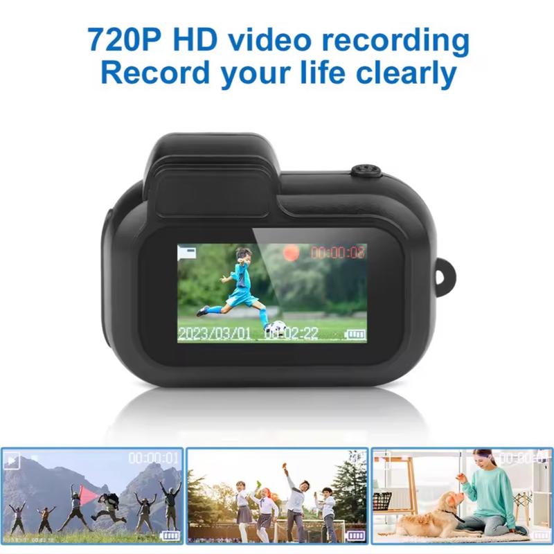 Mini Camera with 0.96in Screen, 1080P Sports Portable Vintage Video Recorder Supports TF Card for Indoor and Outdoor Use - Y3000 Compact Button Automatic Cable Camcorder Memory Micro Recording 1