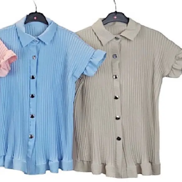 Girls viral pleated frill dress