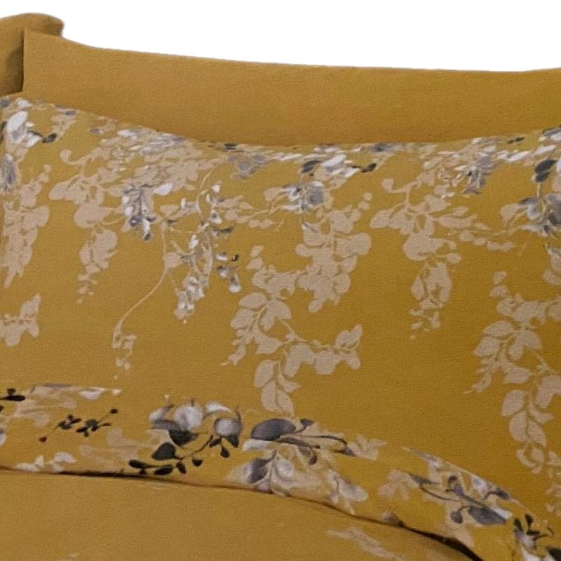 4 Pcs Complete Bedding Set with Fitted Bed Sheet, Duvet Cover and Two Pillowcases Oxford King size 2