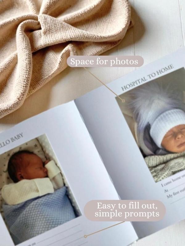 Luxury Baby Memory Book - Baby Shower Gift/Baby Journal for Newborn Baby Boy/Girl - Photo, Decor 4