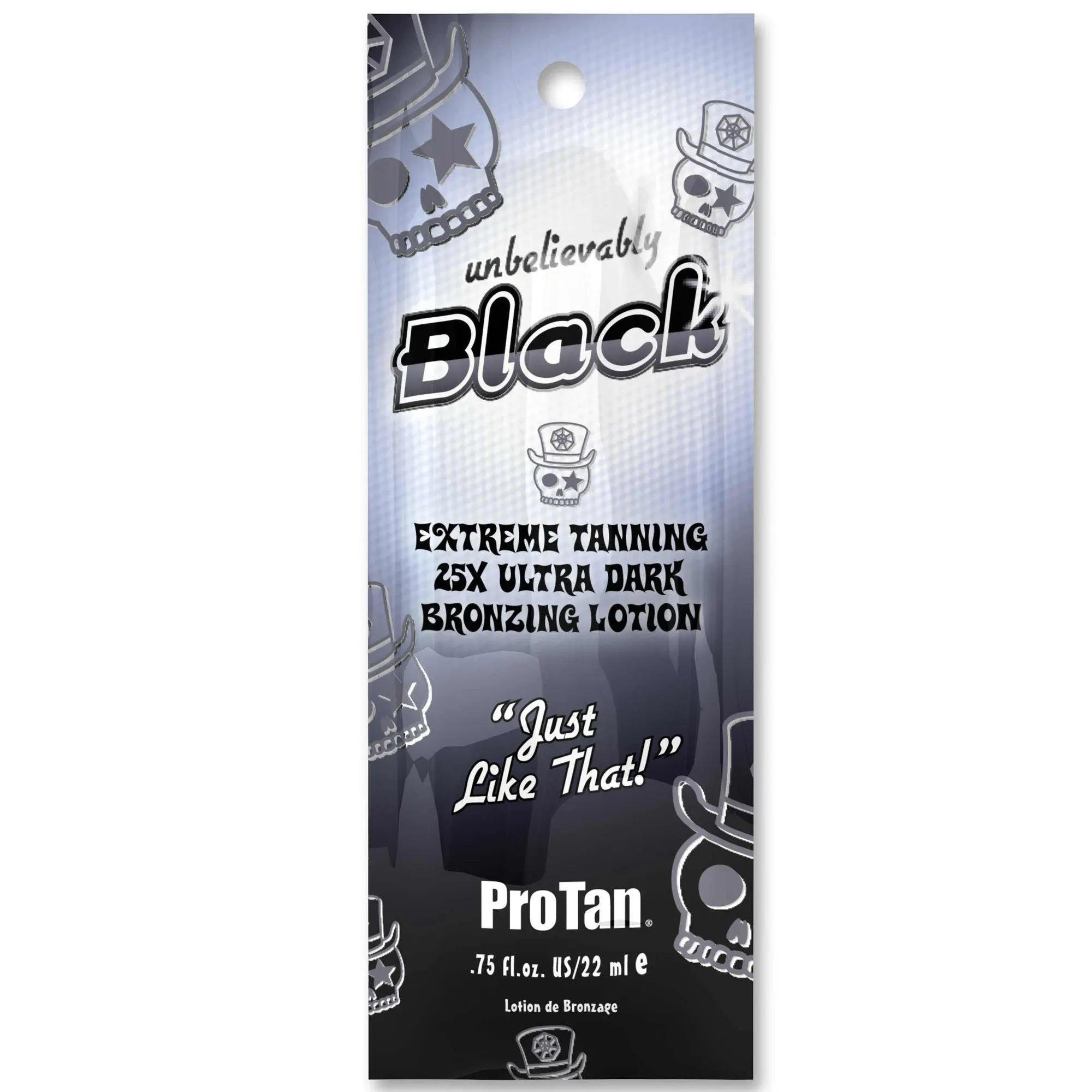 Pro Tan Unbelievably Black Extreme Tanning 25X Ultra Dark Bronzing Lotion Sachet 22ml
