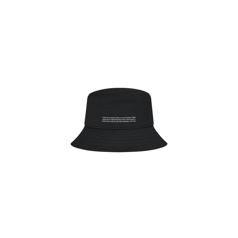 Kids Oilseed Hemp Canvas Bucket Hat—black 0