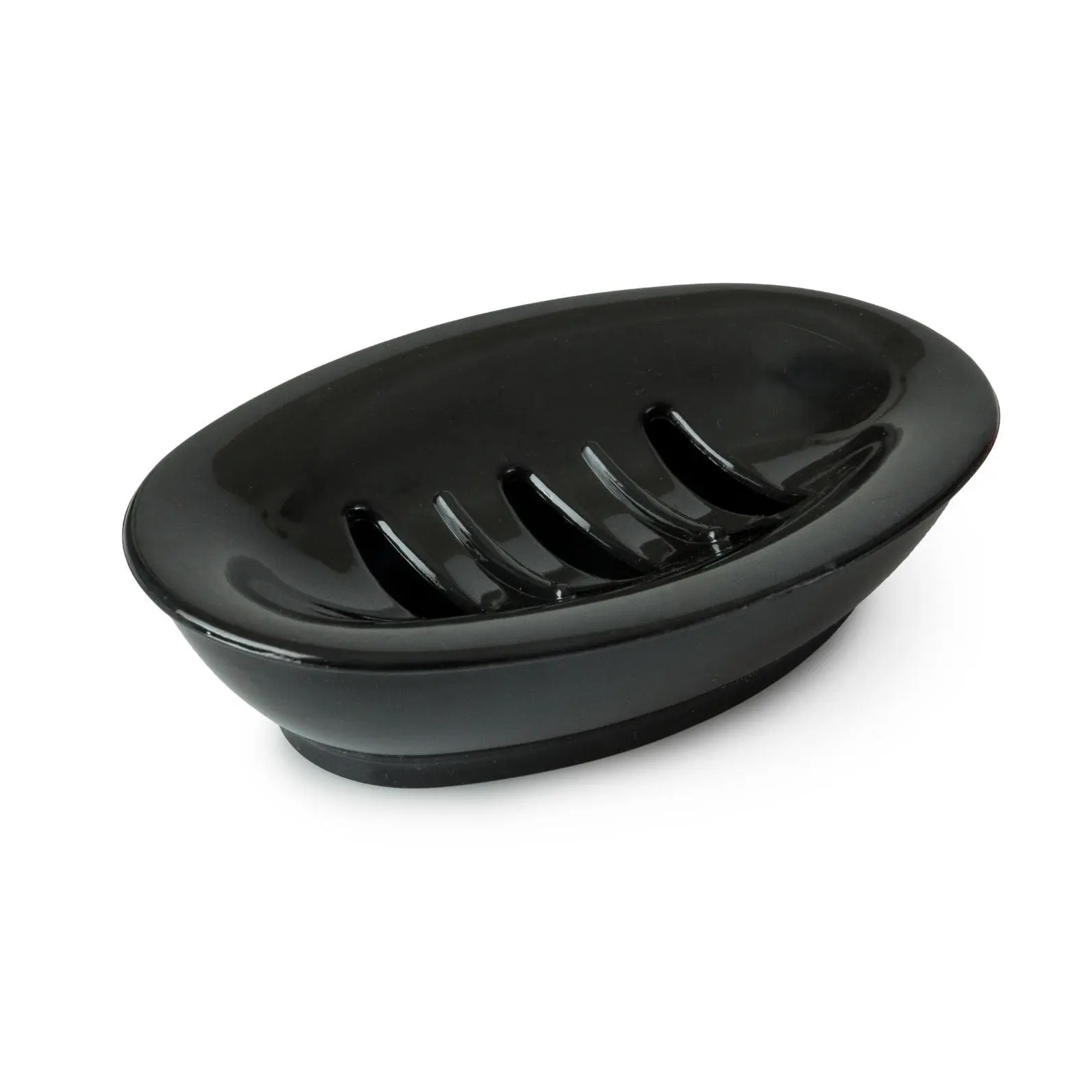 Spectrum Oval Soap Dish Black